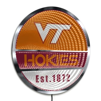 Virginia Tech Hokies Three-Cell Circular Infinity Light