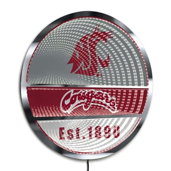 Washington State Cougars Three-Cell Circular Infinity Light
