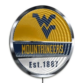 West Virginia Mountaineers Three-Cell Circular Infinity Light