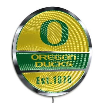 Oregon Ducks Three-Cell Circular Infinity Light