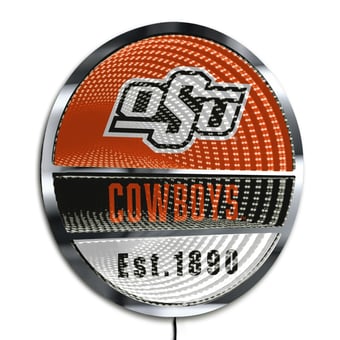 Oklahoma State Cowboys Three-Cell Circular Infinity Light