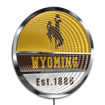 Wyoming Cowboys Three-Cell Circular Infinity Light