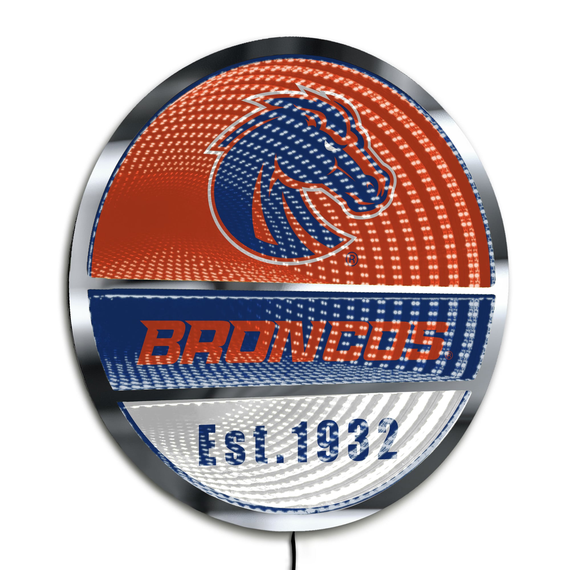 Boise State Broncos Three-Cell Circular Infinity Light