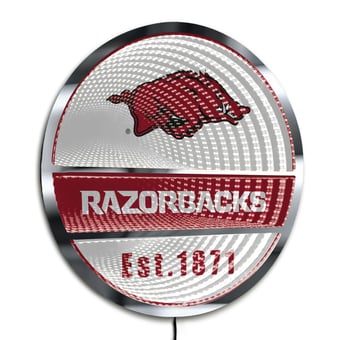 Arkansas Razorbacks Three-Cell Circular Infinity Light