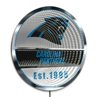 Carolina Panthers Three-Cell Circular Infinity Light