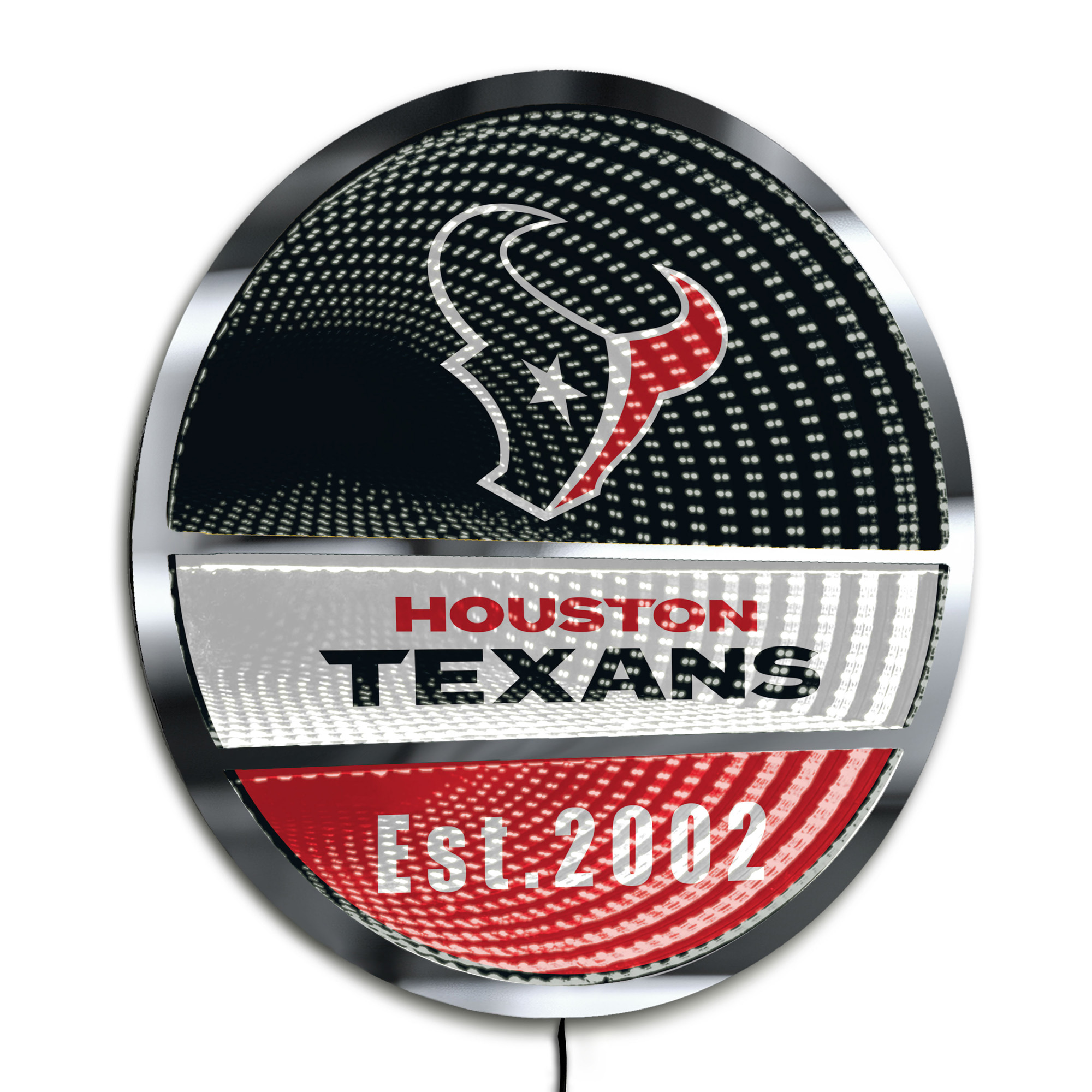 Houston Texans Three-Cell Circular Infinity Light