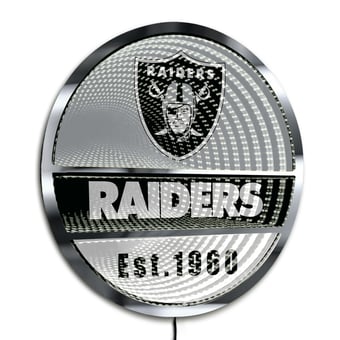 Las Vegas Raiders Three-Cell Circular Infinity Light