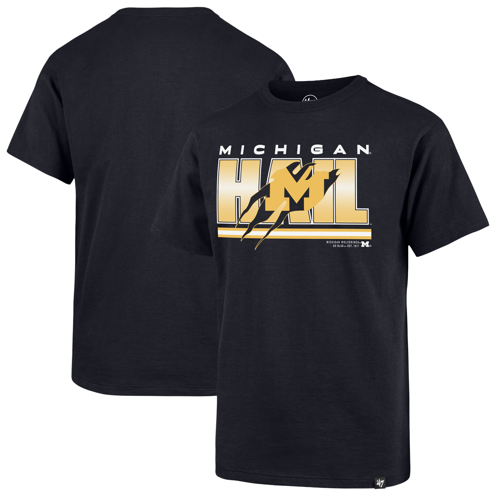 Youth '47 Navy Michigan Wolverines Thunder Rip Franklin T-Shirt