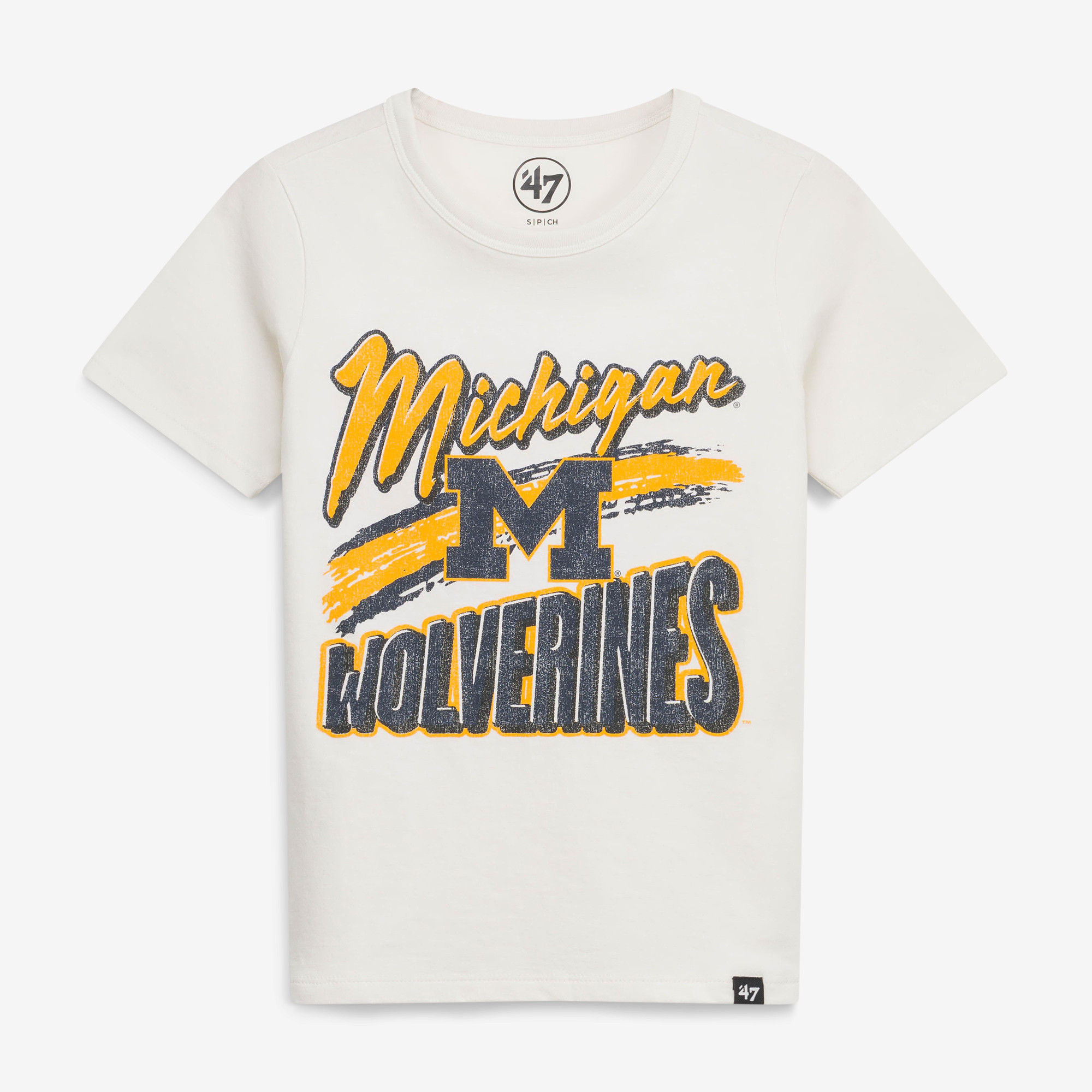 Youth '47 Cream Michigan Wolverines Dime Time Franklin T-Shirt