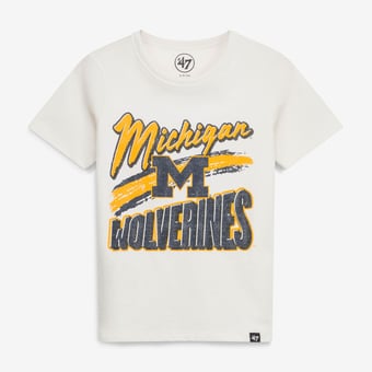 Youth '47 Cream Michigan Wolverines Dime Time Franklin T-Shirt
