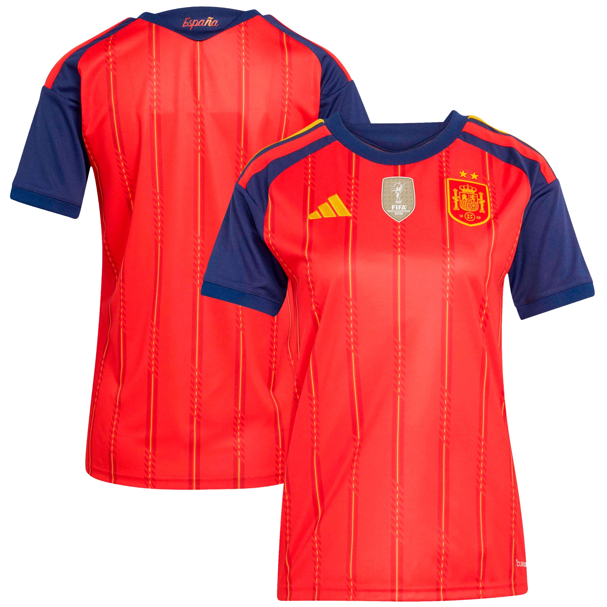 Women's adidas  Red Spain National Team 2026 FIFA World Cup Champions Replica Jersey