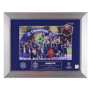 Edition Limitée PSG - Fragment de ballon de la Finale de l’UEFA Champions League 2026 - Style bouclier - 40 x 30 cm, vue 2
