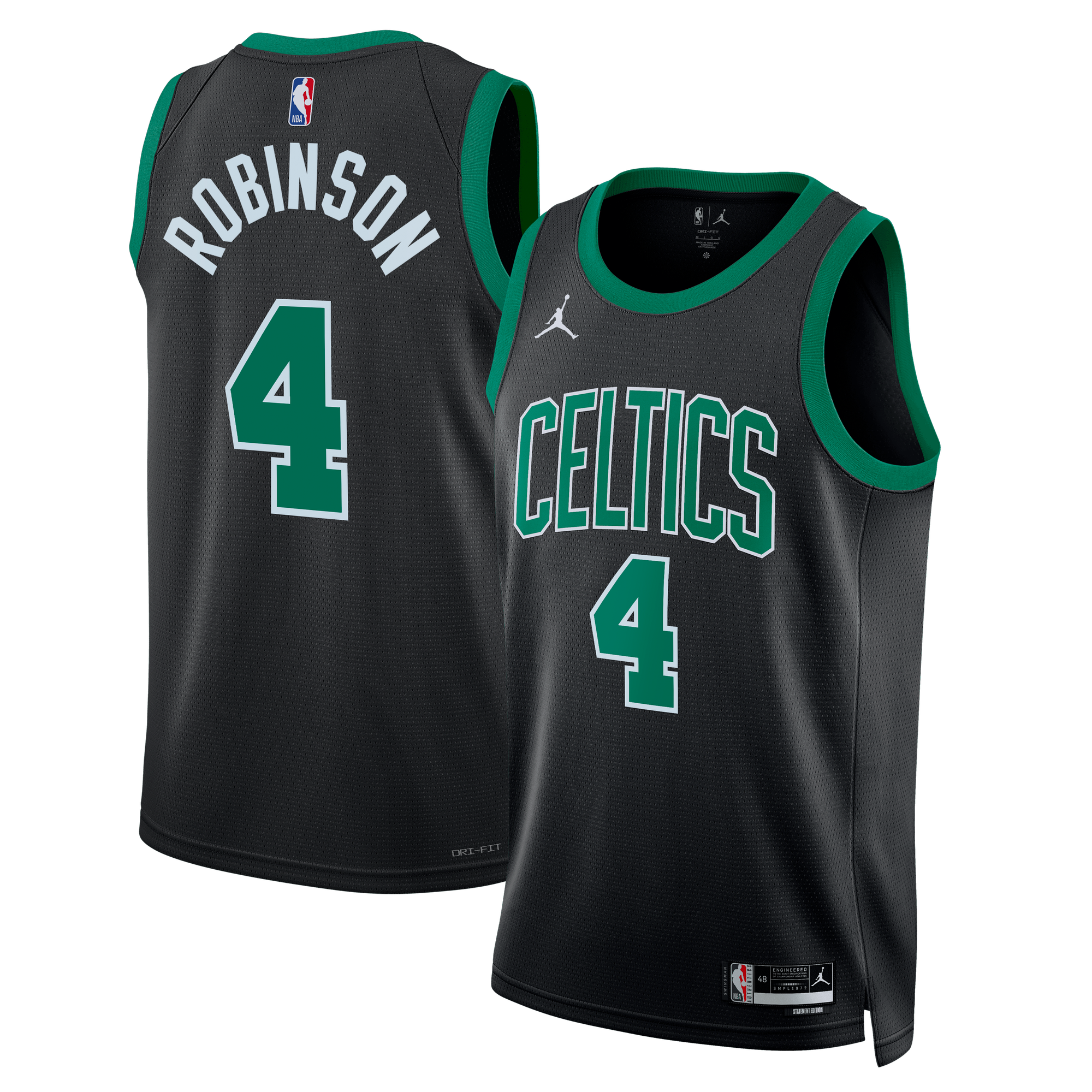 Boston Celtics Jordan Brand Statement Edition Swingman-Trikot – Schwarz – Mitchell Robinson – Unisex