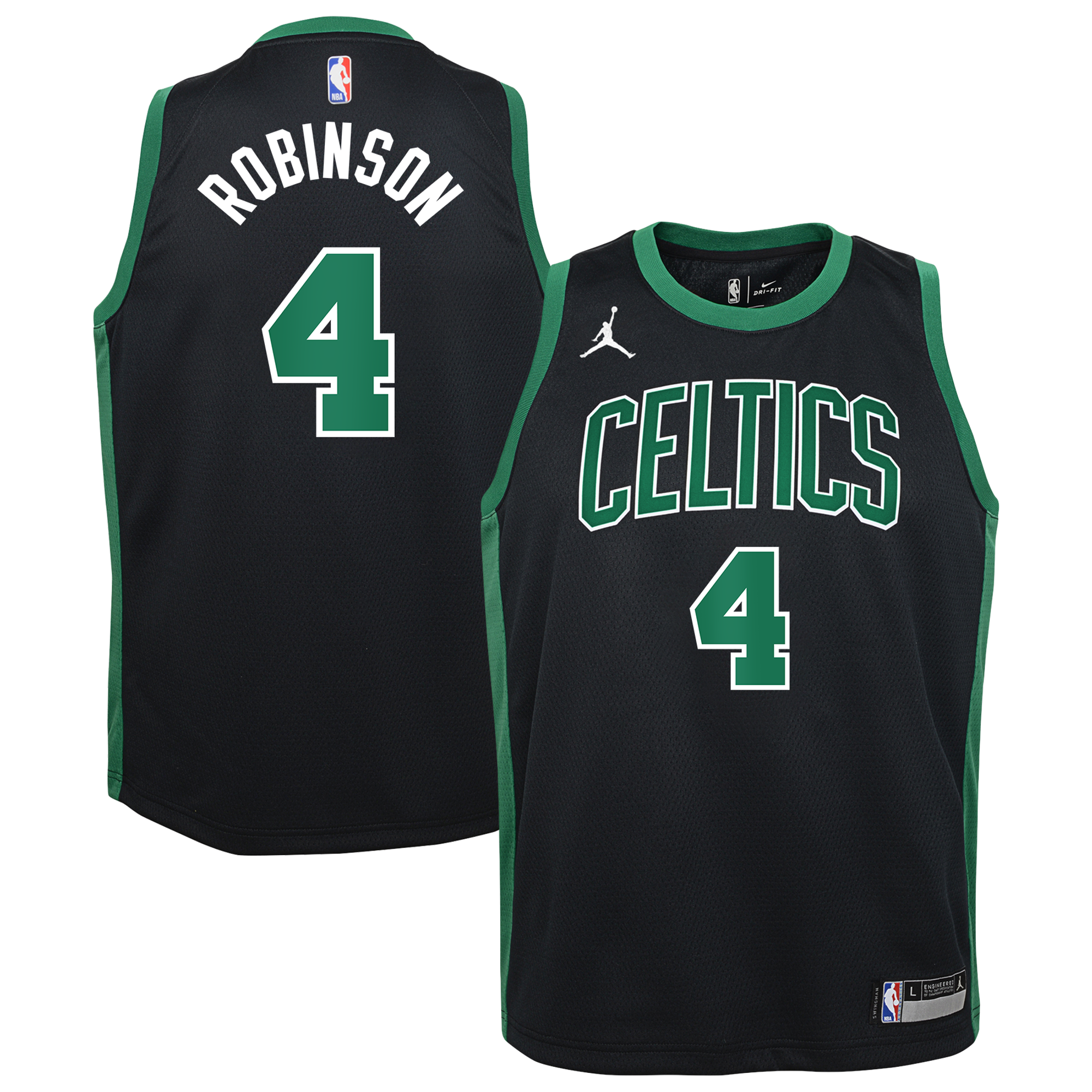 Boston Celtics Jordan Brand Statement Edition Swingman-Trikot – Schwarz – Mitchell Robinson – Jugend
