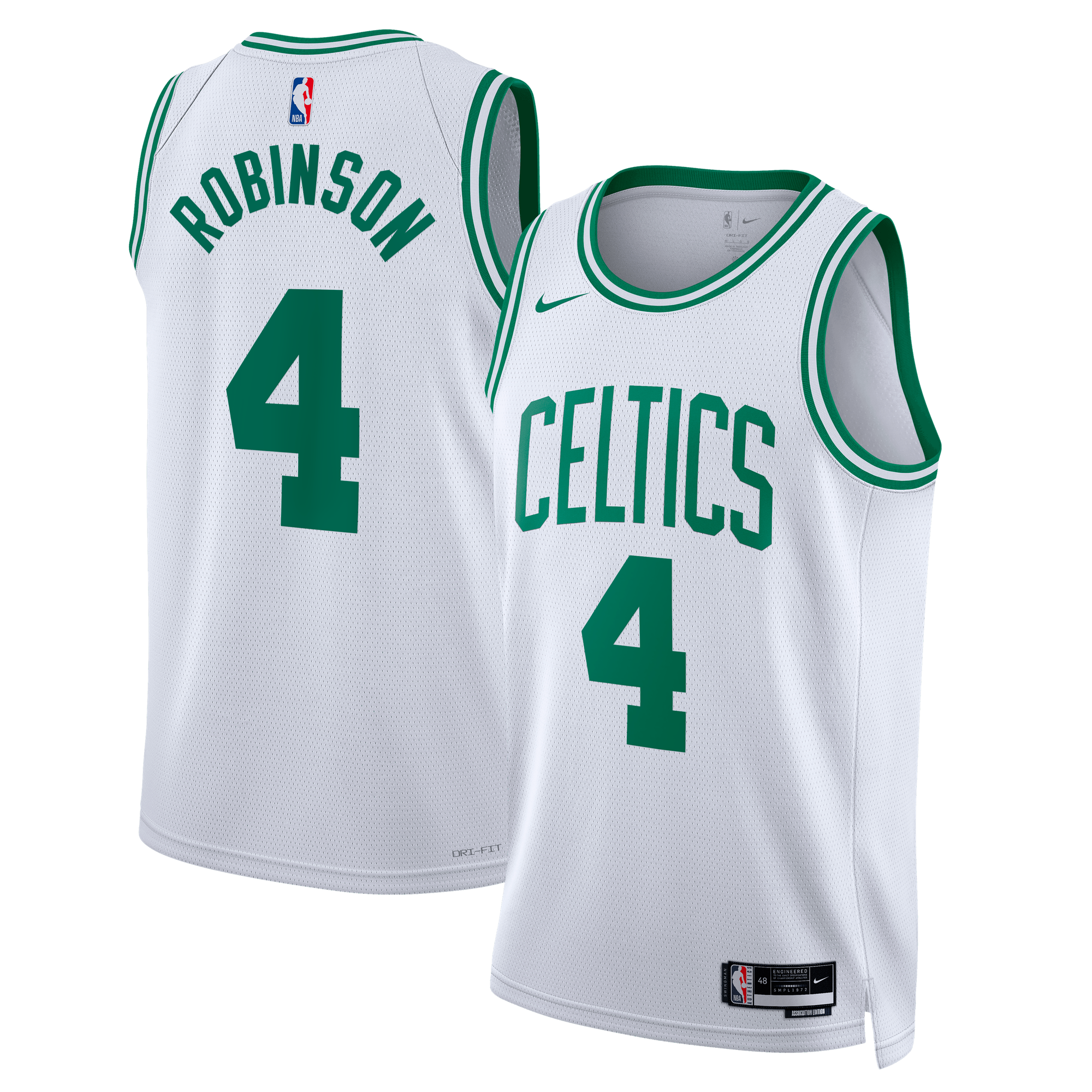 Boston Celtics Association Edition Swingman-Trikot – Weiß – Mitchell Robinson – Unisex