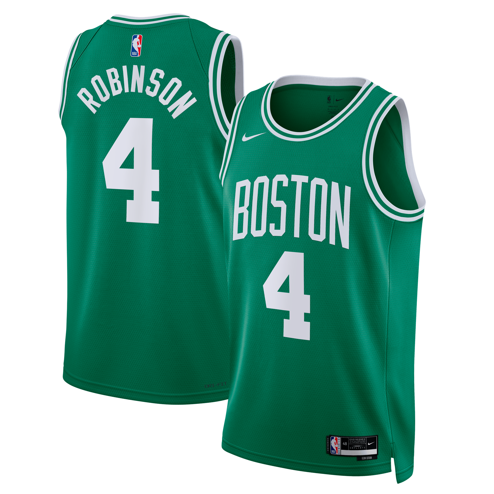 Boston Celtics Icon Edition Swingman-Trikot – Kellygrün – Mitchell Robinson – Unisex