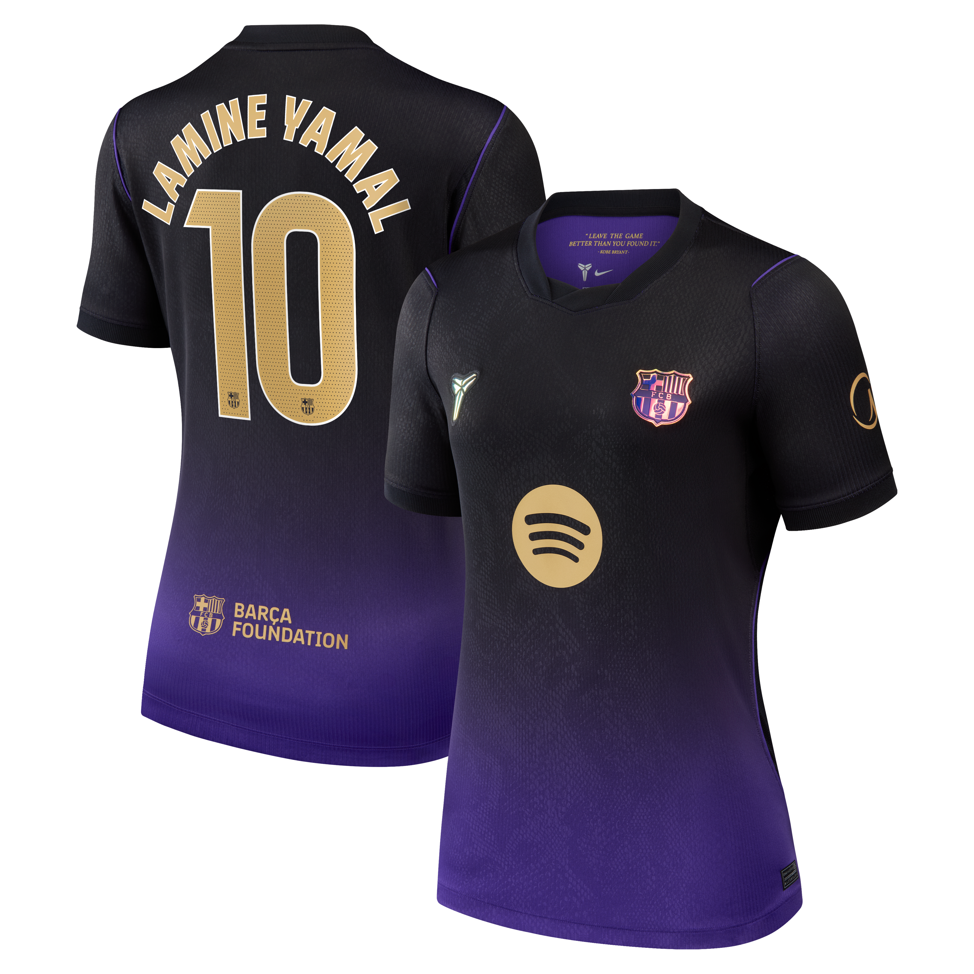 Women's Nike Lamine Yamal Purple Barcelona 2026/27 Away Stadium Replica Jersey