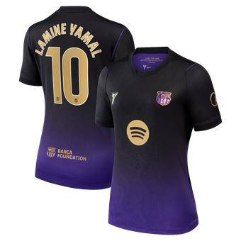 Women's Nike Lamine Yamal Purple Barcelona 2026/27 Away Stadium Replica Jersey