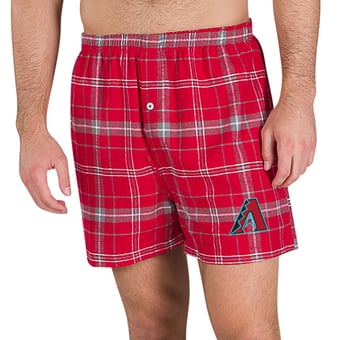 Men's Concepts Sport Red/Gray Arizona Diamondbacks Ultimate Flannel Boxers