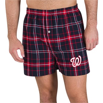 Men's Concepts Sport Navy/Red Washington Nationals Ultimate Flannel Boxers