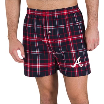 Men's Concepts Sport Navy/Red Atlanta Braves Ultimate Flannel Boxers