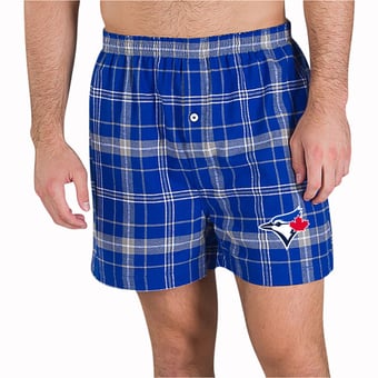 Men's Concepts Sport Royal/Gray Toronto Blue Jays Ultimate Flannel Boxers