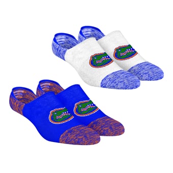 Unisex Rock Em Florida Gators Two-Pack Marl No-Show Socks