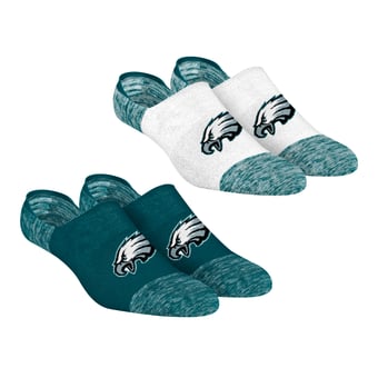 Unisex Rock Em Philadelphia Eagles Two-Pack Marl No-Show Socks