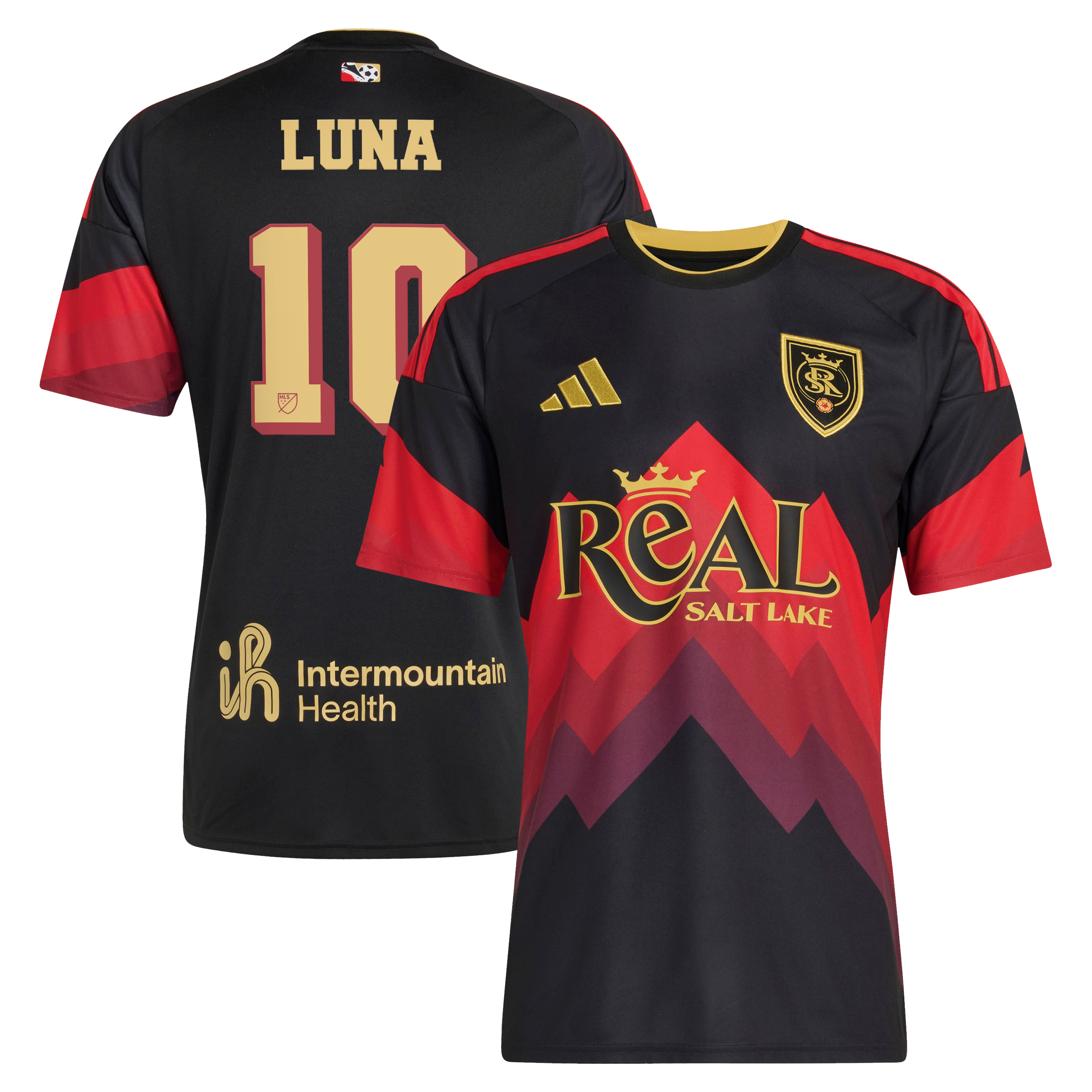 Men's adidas Diego Luna Black Real Salt Lake 2026 Archive Replica Jersey