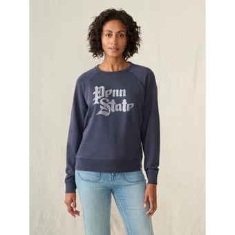 Women's FAHERTY Navy Penn State Nittany Lions Coastal Cloud Sweatshirt
