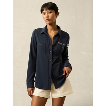 Women's FAHERTY Navy Penn State Nittany Lions Legend Button-Up Sweater Shirt