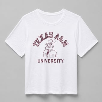 Women's FAHERTY White Texas A&M Aggies Sunwashed Essential T-Shirt
