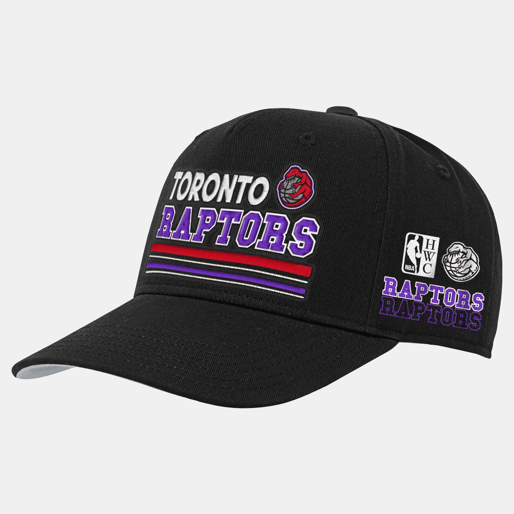 Youth Mitchell & Ness Black Toronto Raptors Triple Play Pro Pinch Adjustable Hat