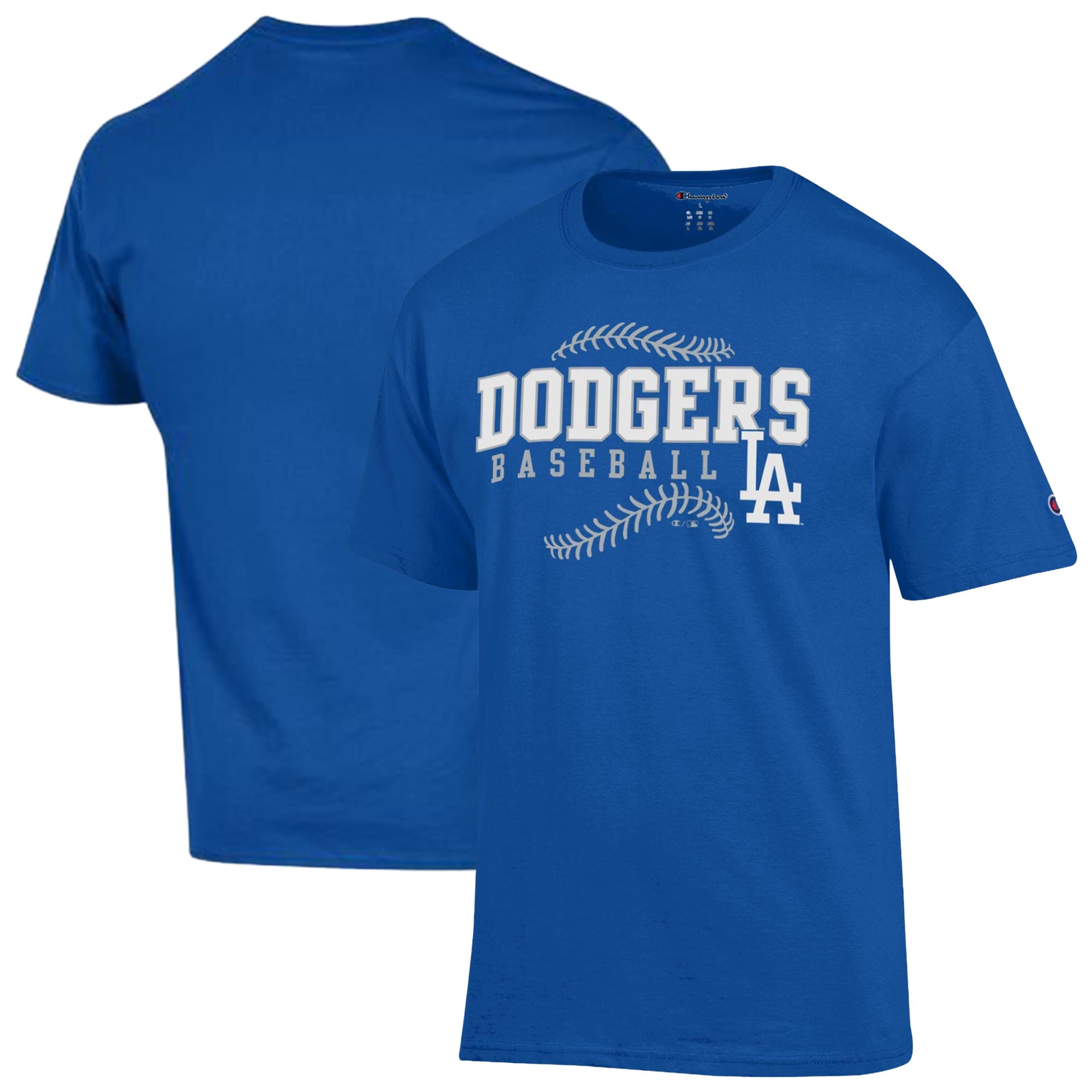 Men's Champion Royal Los Angeles Dodgers Baseball T-Shirt