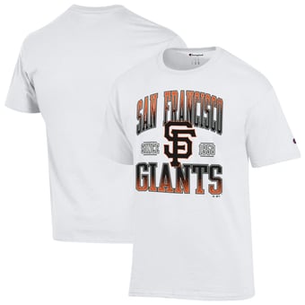Men's Champion White San Francisco Giants Team Name T-Shirt