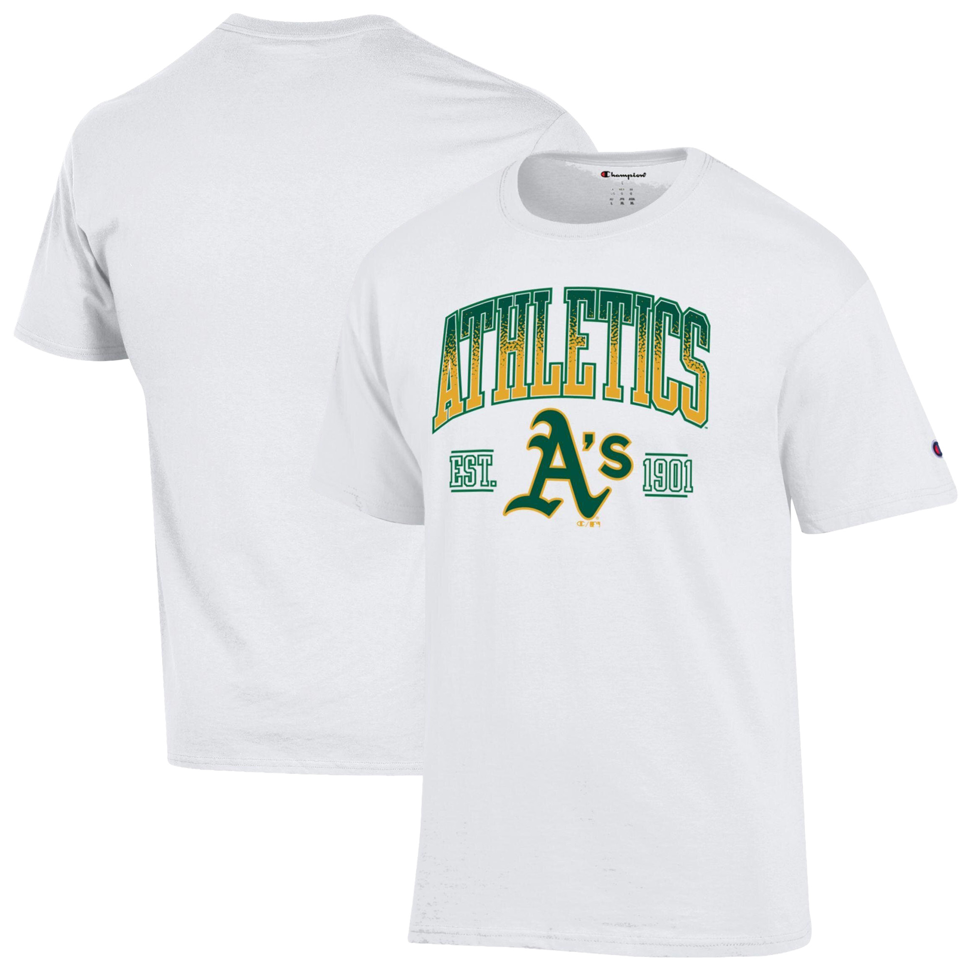 Men’s Champion White Athletics Team Name T-Shirt Men’s Champion White Athletics Team Name T-Shirt