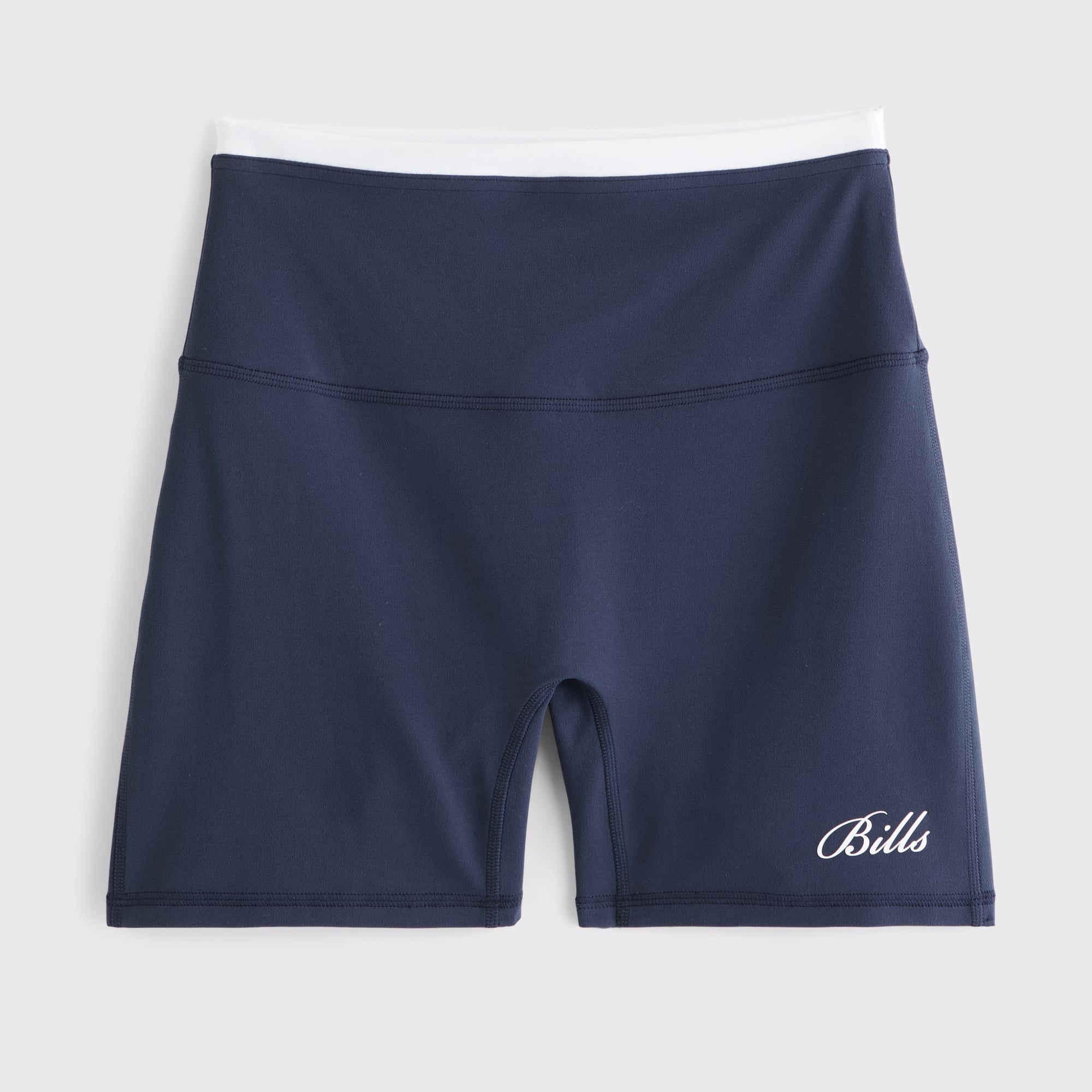 Damen-Radlerhose von Abercrombie & Fitch in Marineblau mit Buffalo Bills-Logo (YPB studioFLEX)