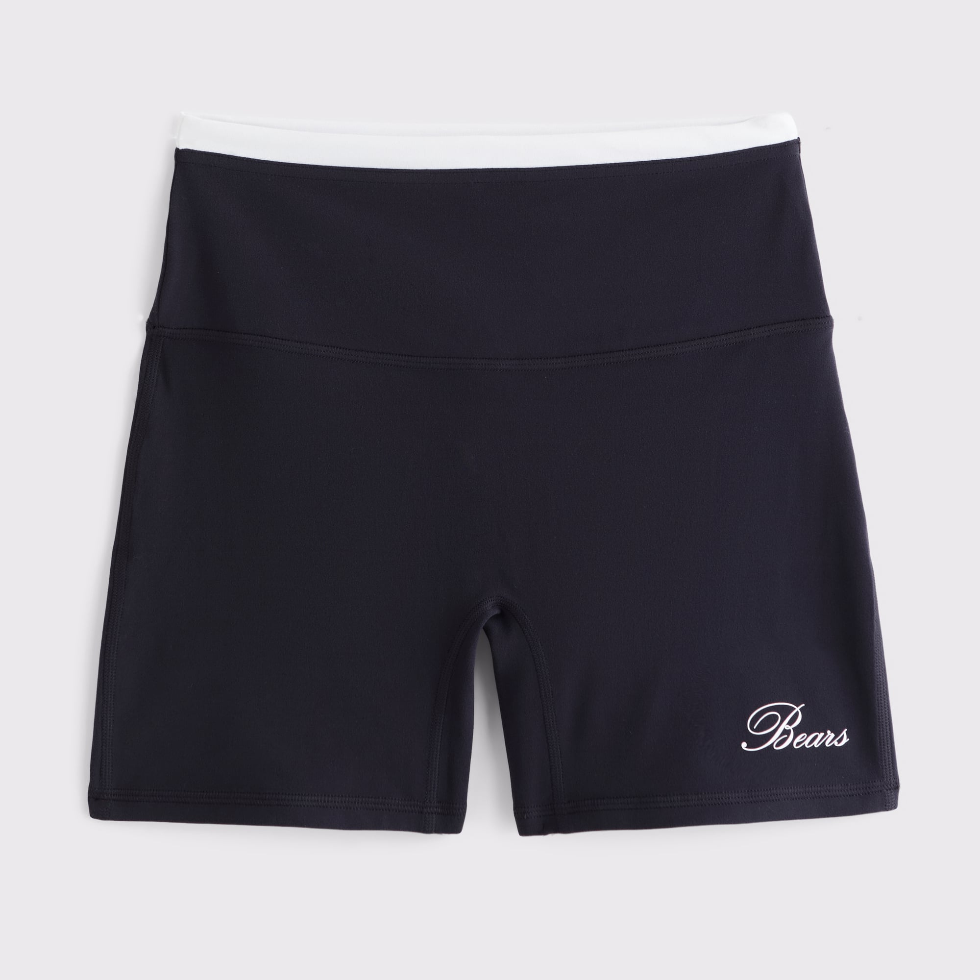 Damen-Radlerhose von Abercrombie & Fitch in Marineblau mit Chicago Bears-Logo, YPB studioFLEX-Logo