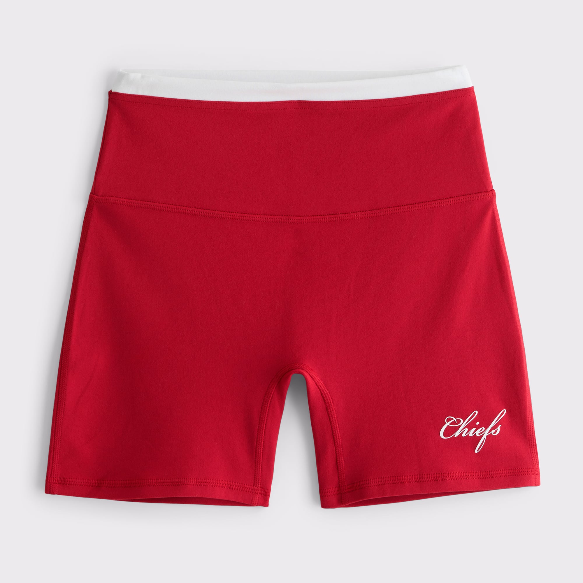 Abercrombie & Fitch Damen-Radlerhose in Rot mit Kansas City Chiefs-Logo (YPB studioFLEX)