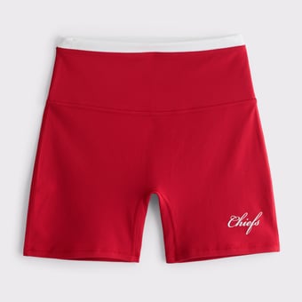 Women's Abercrombie & Fitch Red Kansas City Chiefs YPB studioFLEX Bike Short