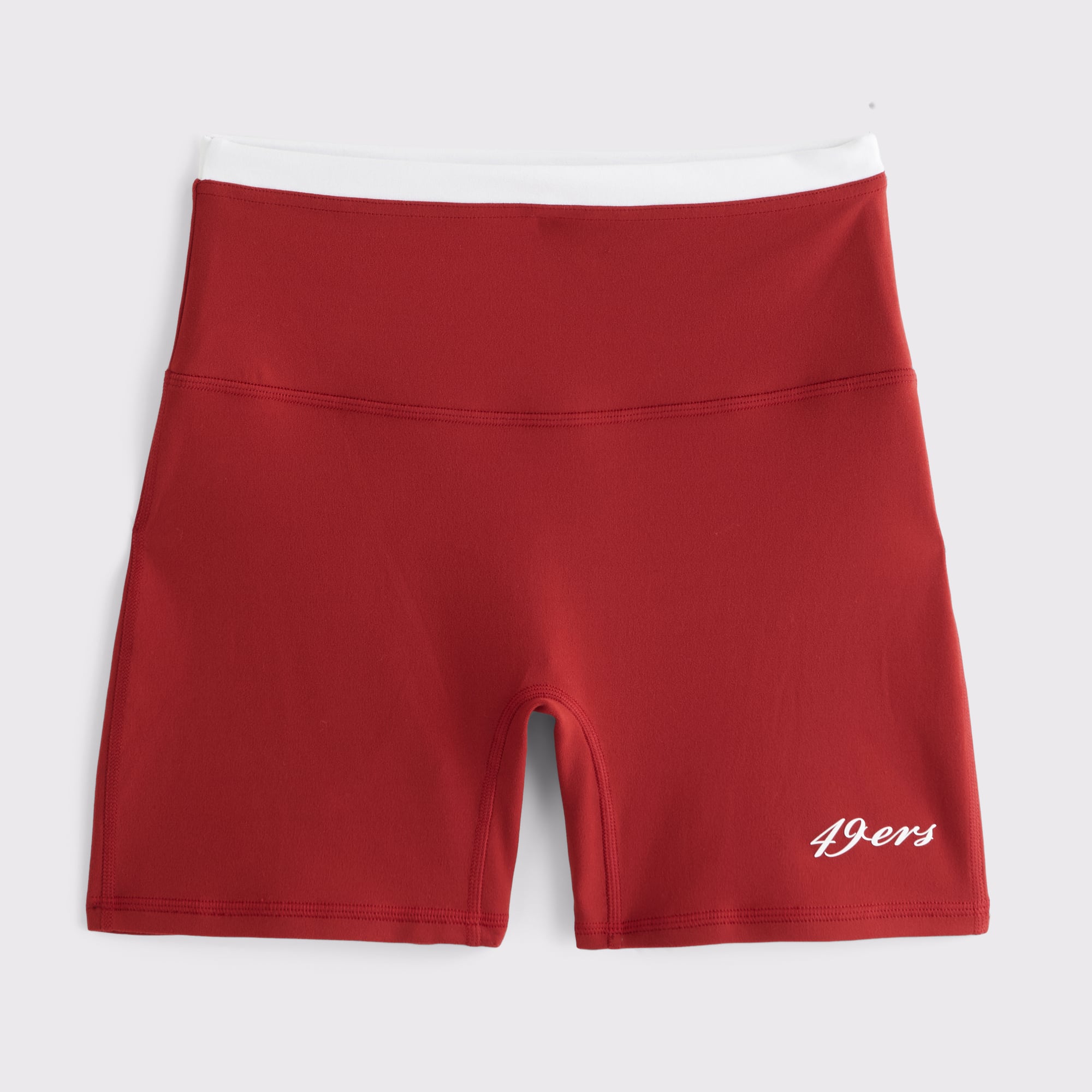 Damen-Radlerhose von Abercrombie & Fitch in Scarlet, San Francisco 49ers, YPB studioFLEX