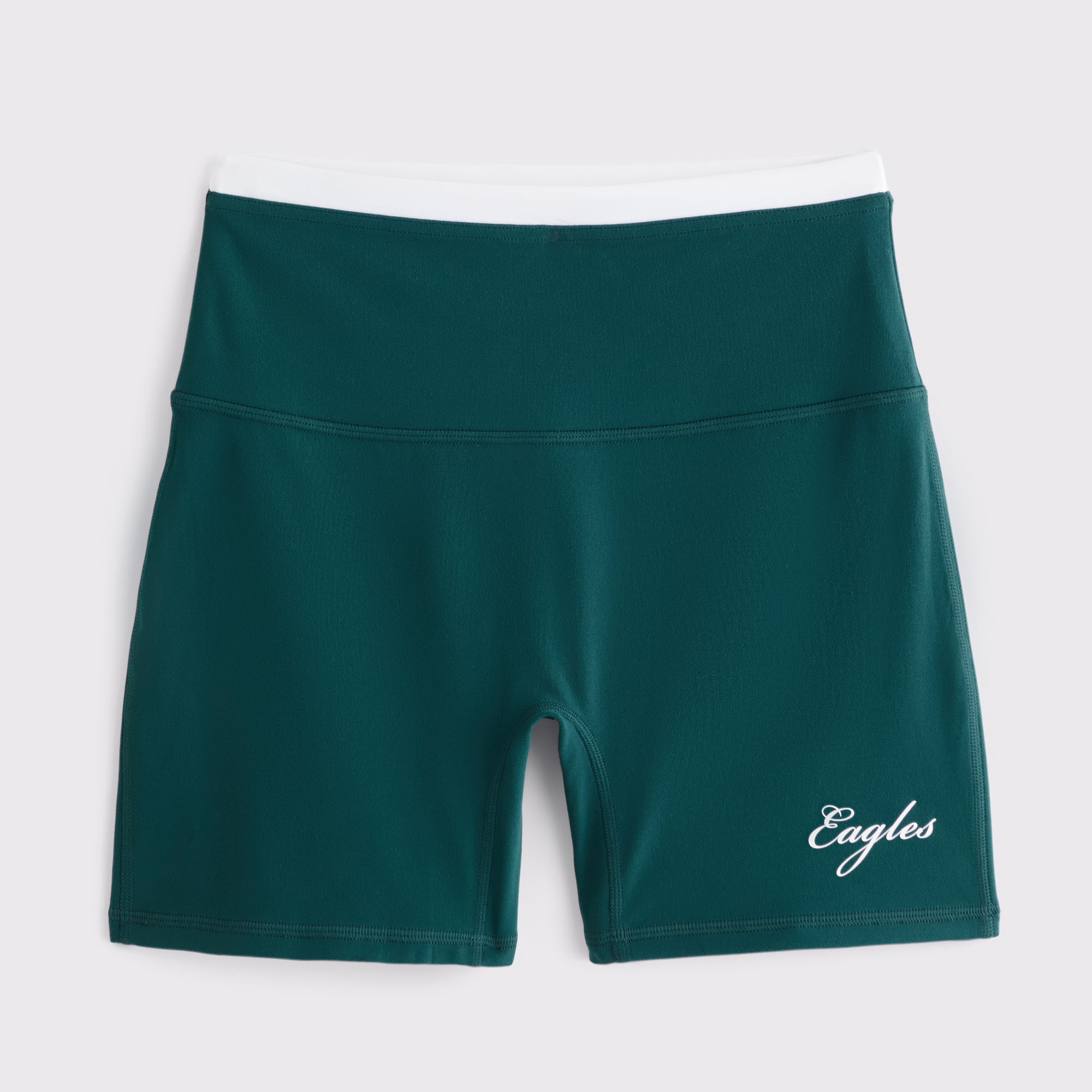 Abercrombie & Fitch Damen-Radlerhose in Mitternachtsgrün mit Philadelphia Eagles-Logo (YPB studioFLEX)