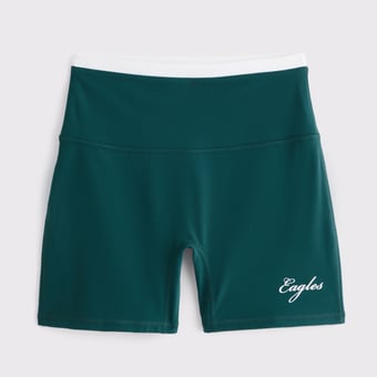 Women's Abercrombie & Fitch Midnight Green Philadelphia Eagles YPB studioFLEX Bike Short