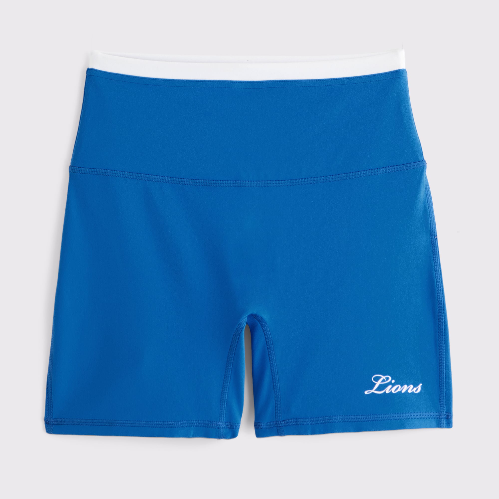 Abercrombie & Fitch Damen-Radlerhose in Blau mit Detroit Lions-Logo, YPB studioFLEX