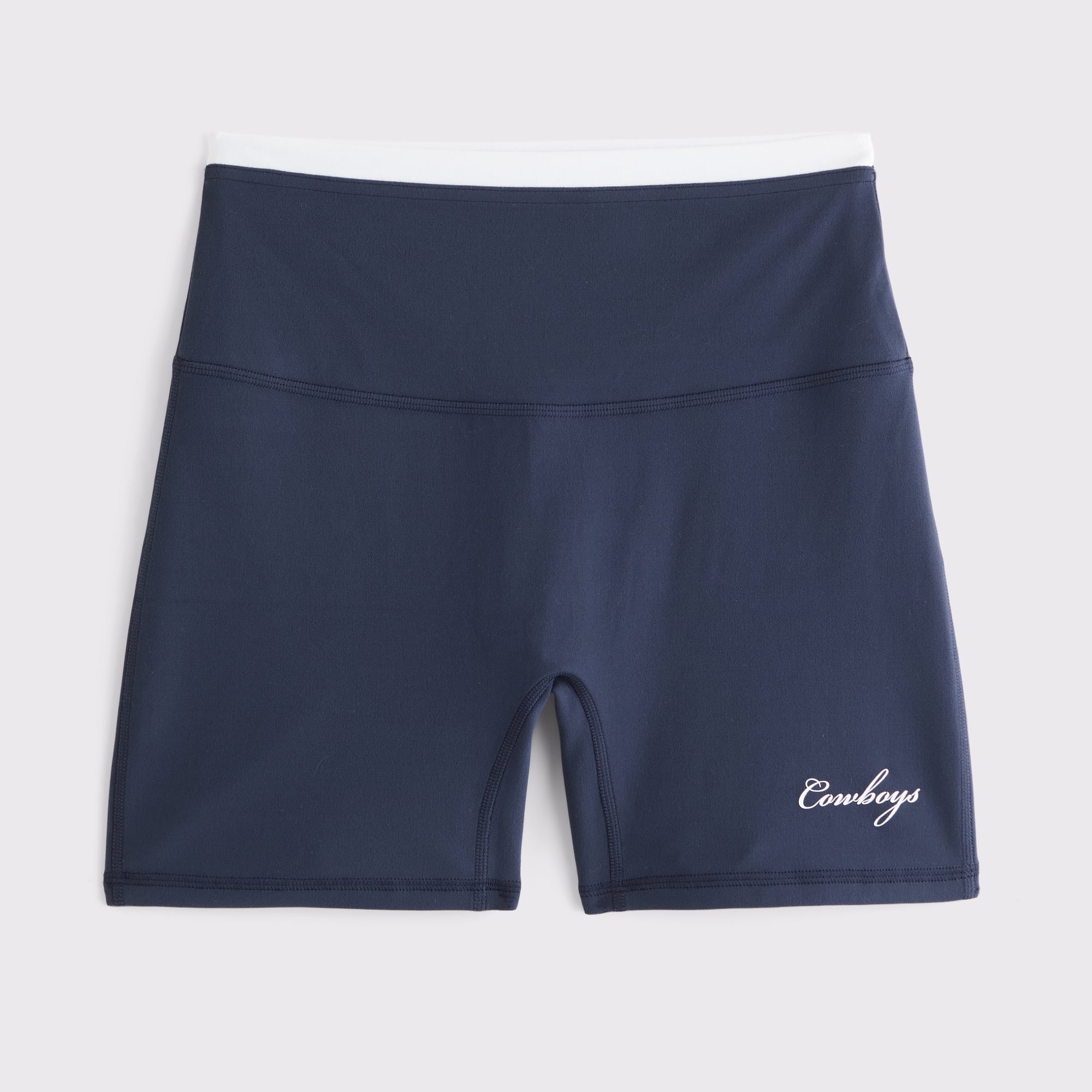 Damen-Radlerhose von Abercrombie & Fitch in Marineblau mit Dallas Cowboys-Logo, YPB studioFLEX