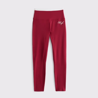 Women's Abercrombie & Fitch Red Kansas City Chiefs YPB studioFLEX 7/8-Length Legging