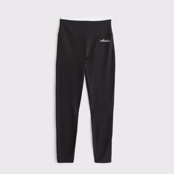 Women's Abercrombie & Fitch Black Pittsburgh Steelers YPB studioFLEX 7/8-Length Legging