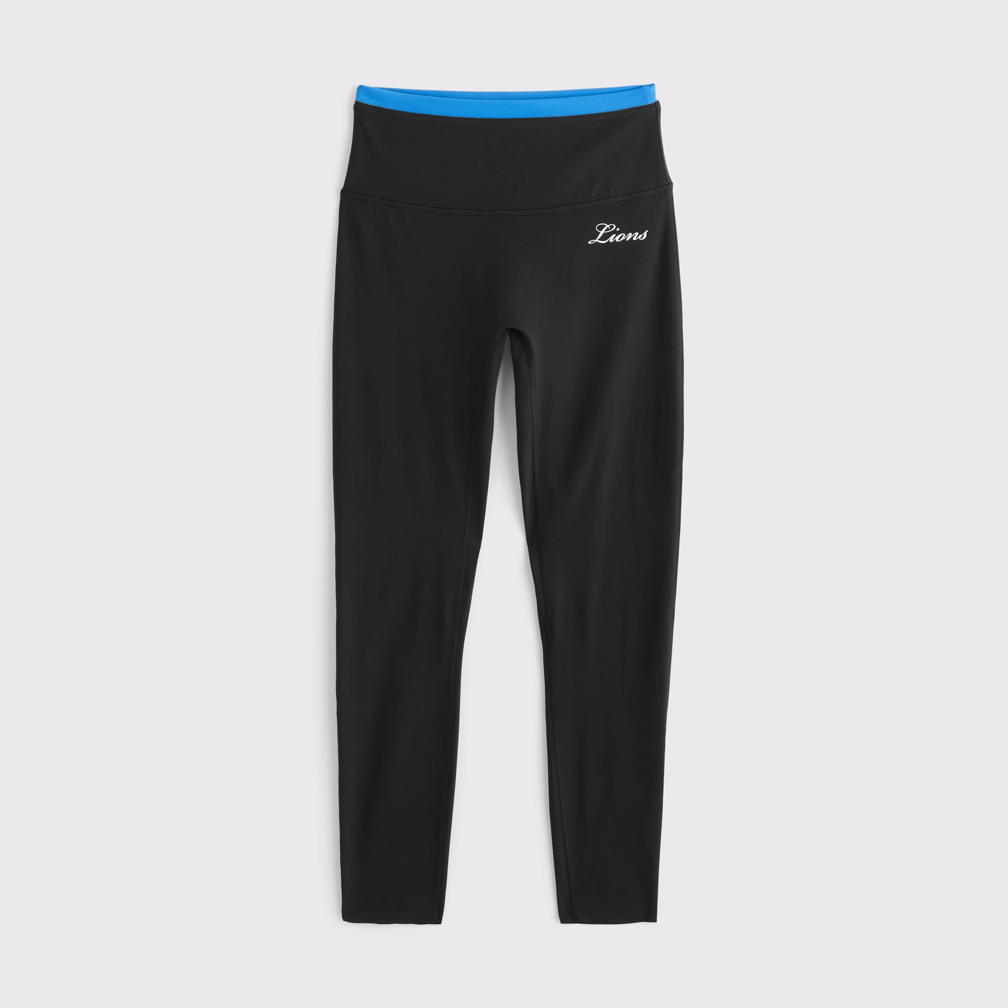 Schwarze Detroit Lions YPB studioFLEX 7/8-Leggings von Abercrombie & Fitch für Damen