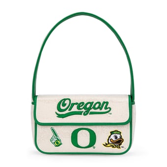 Women's Montana West Oregon Ducks Beaded Shoulder Bag
