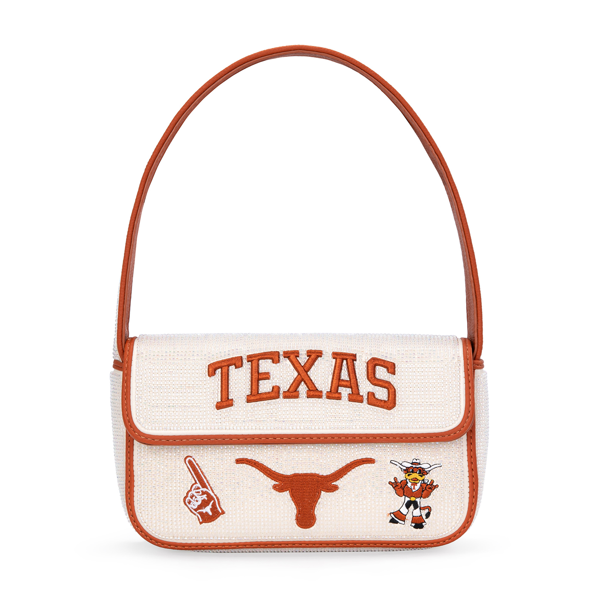 Women's Montana West Texas Longhorns Beaded Shoulder Bag